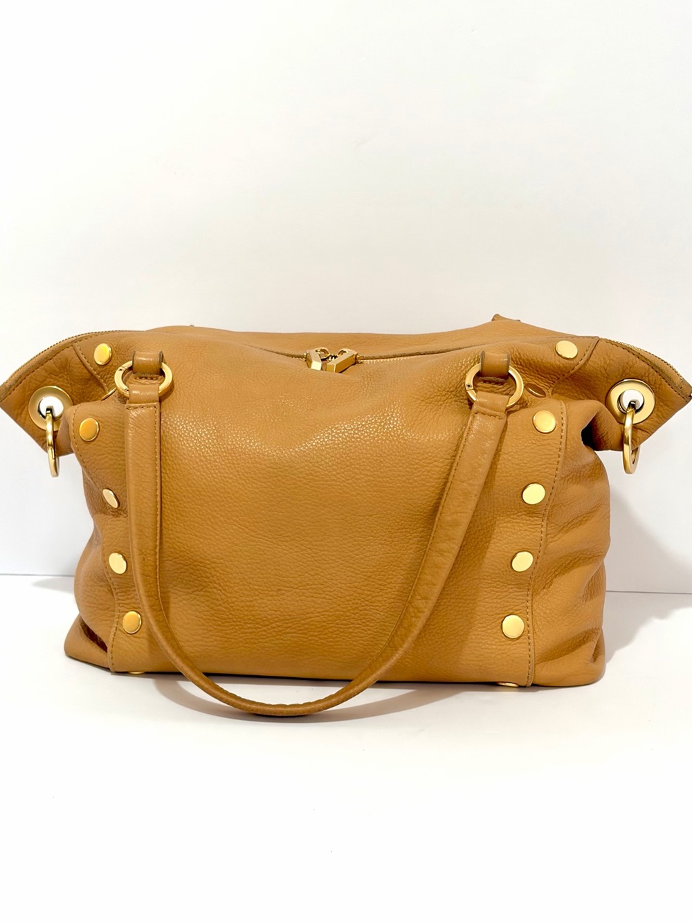 Hammitt Daniel Large Satchel In Toast Tan With Brushed Gold Hardware